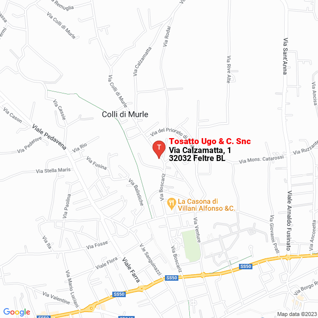 apri la mappa di Tosatto Ugo & C. Snc