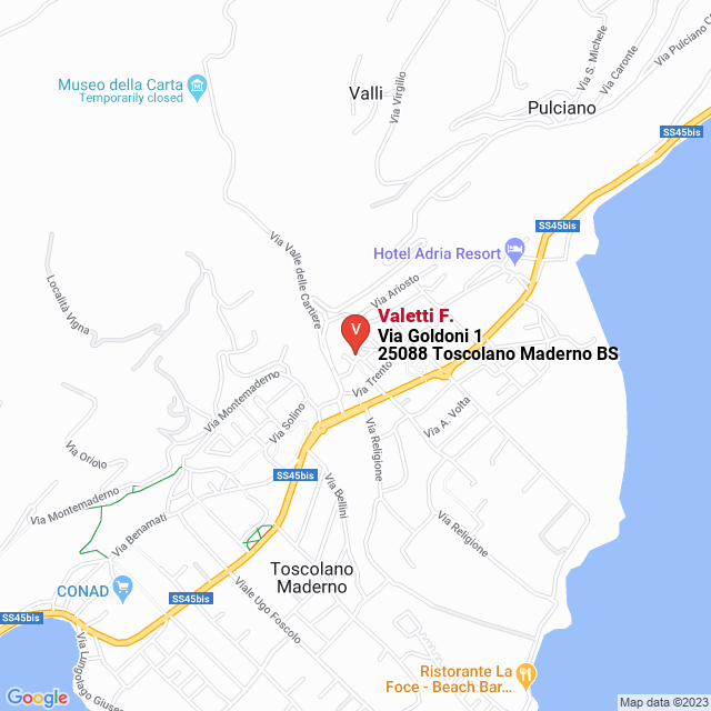 apri la mappa di Valetti F.