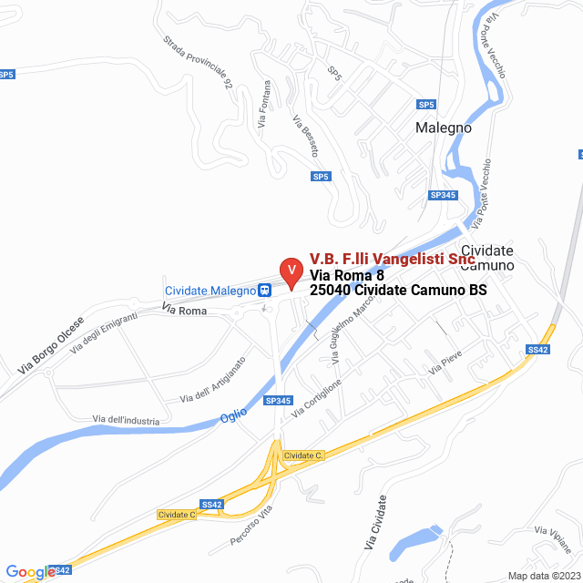 apri la mappa di V.B. F.lli Vangelisti Snc