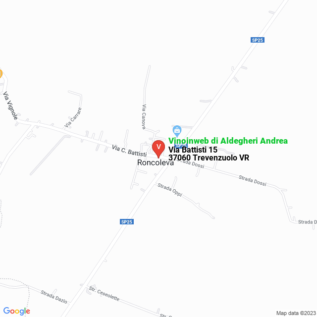 apri la mappa di Vinoinweb di Aldegheri Andrea