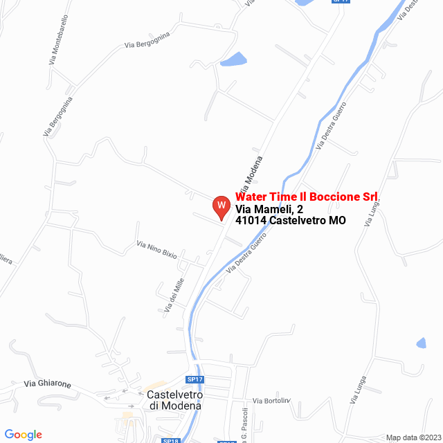 apri la mappa di Water Time Il Boccione Srl