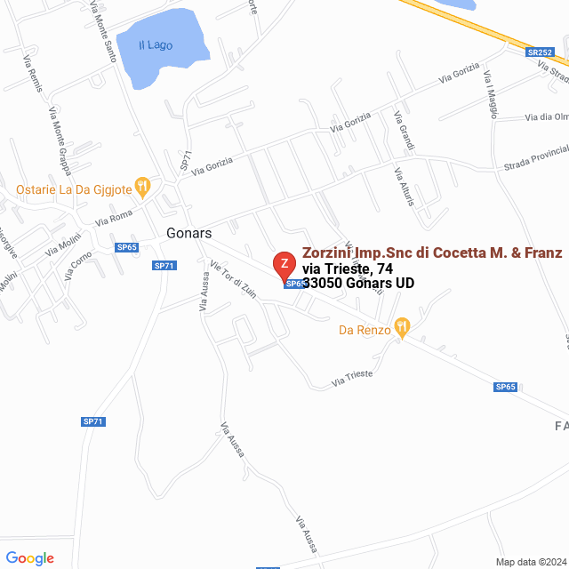 apri la mappa di Zorzini Imp.Snc di Cocetta M. & Franz