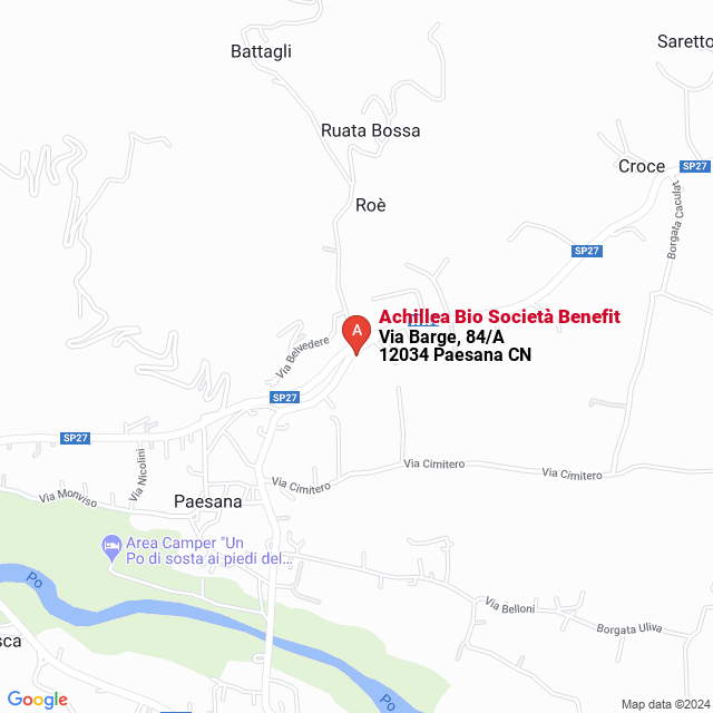 apri la mappa di Achillea Bio Società Benefit