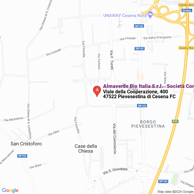 apri la mappa di Almaverde Bio Italia S.r.l. - Società Consortile