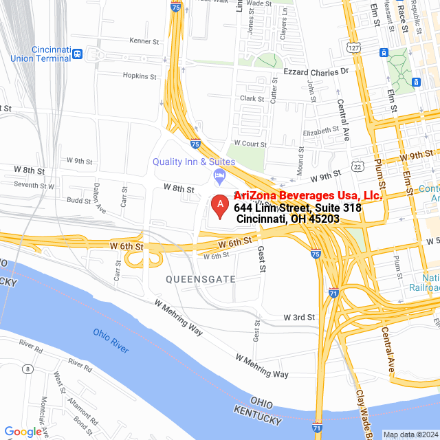 apri la mappa di AriZona Beverages Usa, Llc.
