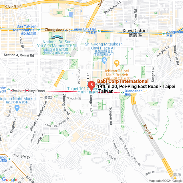 apri la mappa di Babi Corp International