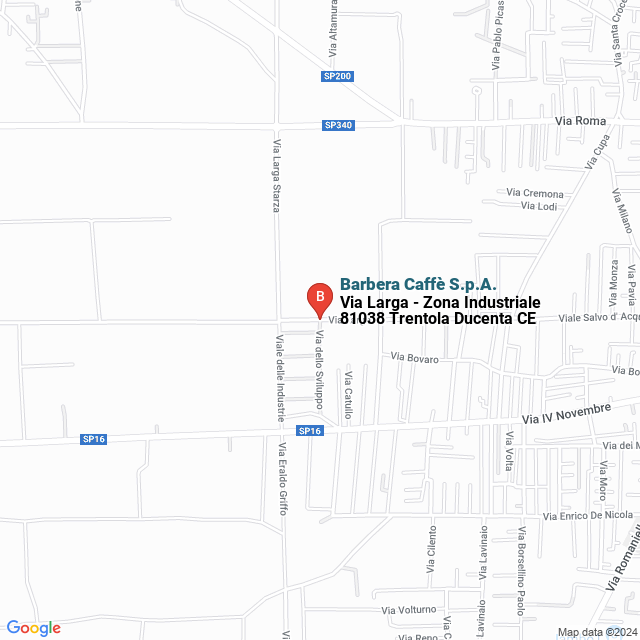 apri la mappa di Barbera Caffè S.p.A.