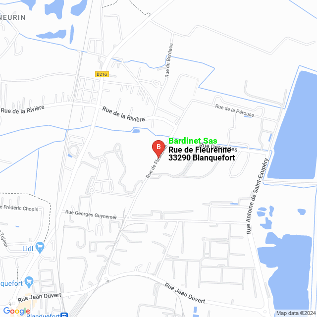 apri la mappa di Bardinet Sas