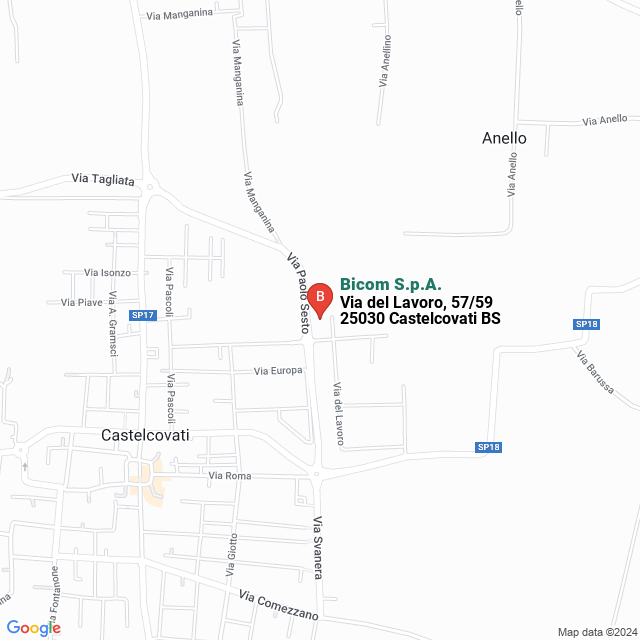apri la mappa di Bicom S.p.A.