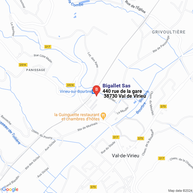 apri la mappa di Bigallet Sas