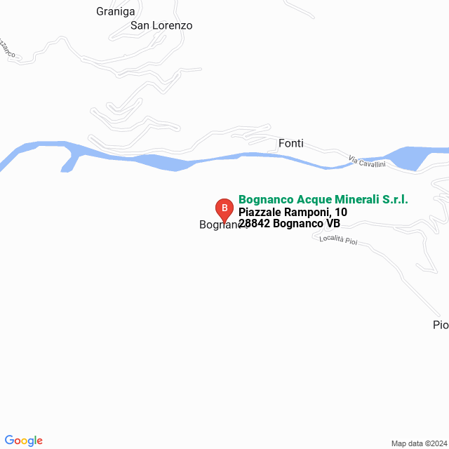 apri la mappa di Bognanco Acque Minerali S.r.l.
