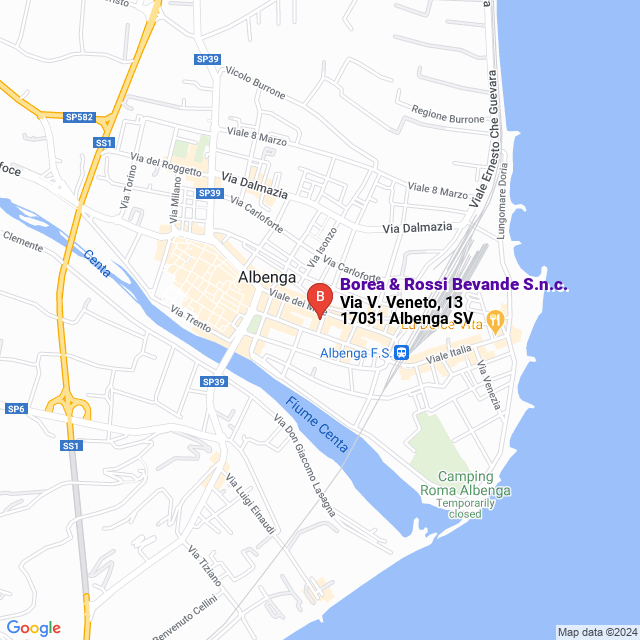 apri la mappa di Borea & Rossi Bevande S.n.c.