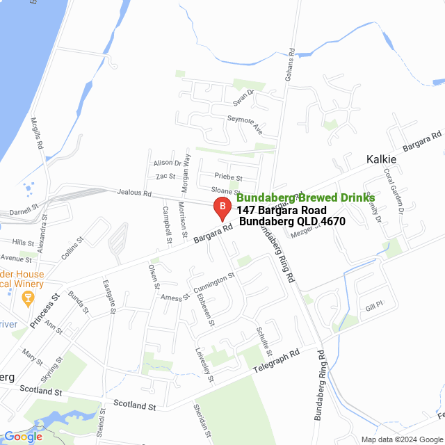 apri la mappa di Bundaberg Brewed Drinks