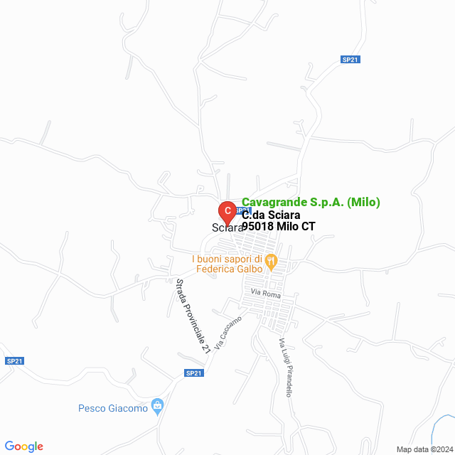 apri la mappa di Cavagrande S.p.A. (Milo)