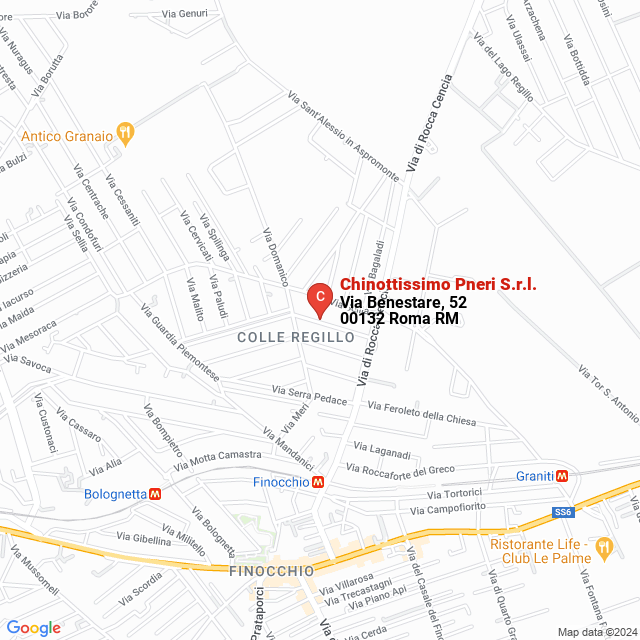 apri la mappa di Chinottissimo Pneri S.r.l.