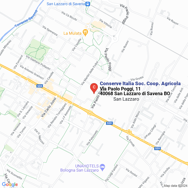 apri la mappa di Conserve Italia Soc. Coop. Agricola
