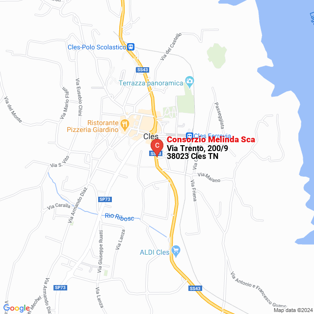 apri la mappa di Consorzio Melinda Sca