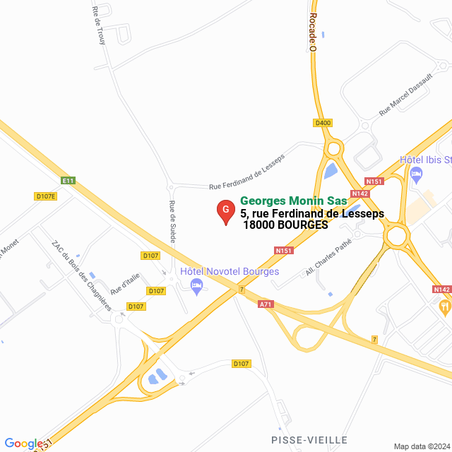 apri la mappa di Georges Monin Sas