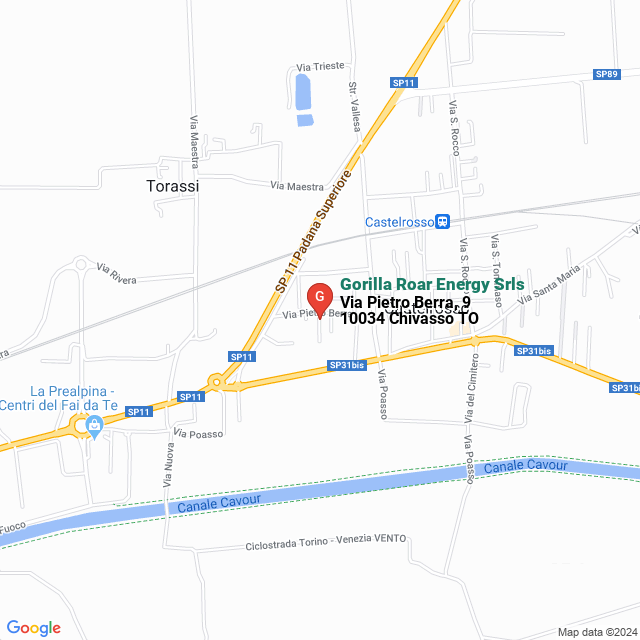 apri la mappa di Gorilla Roar Energy Srls