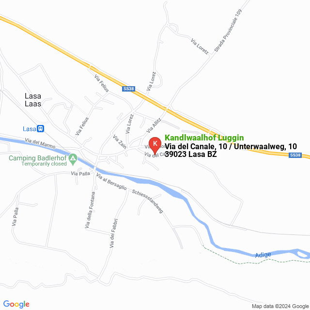 apri la mappa di Kandlwaalhof Luggin