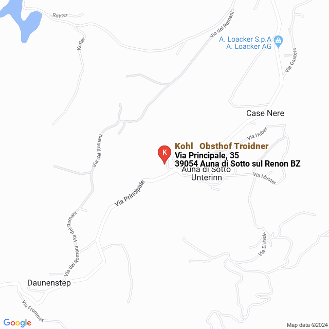 apri la mappa di Kohl - Obsthof Troidner