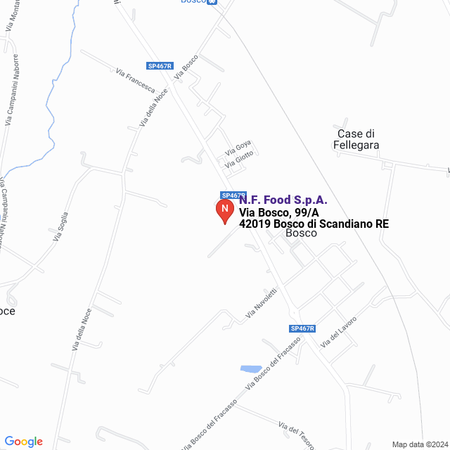 apri la mappa di N.F. Food S.p.A.