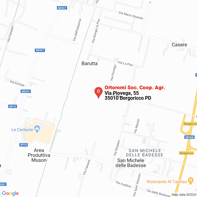 apri la mappa di Ortoromi Soc. Coop. Agr.