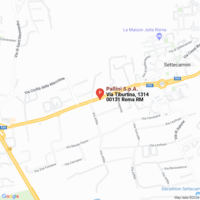 apri la mappa di Pallini S.p.A.