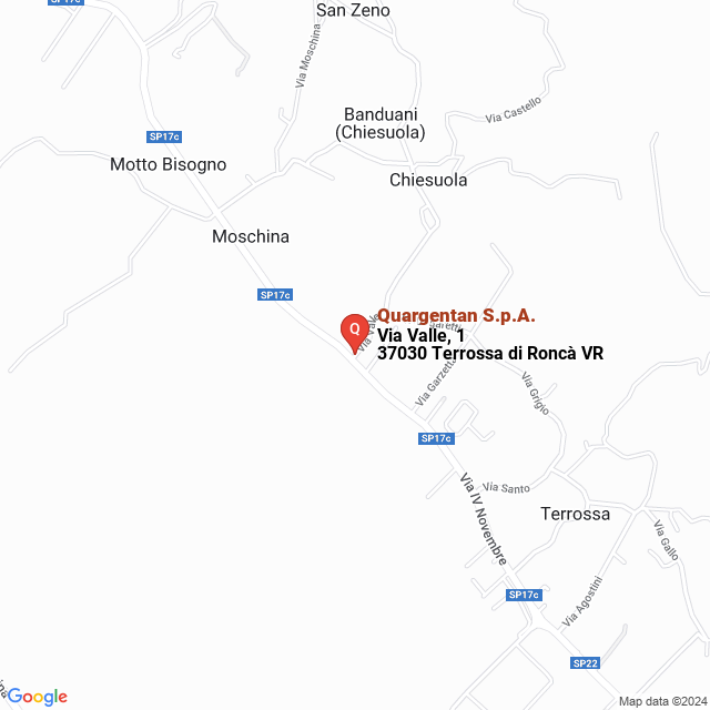 apri la mappa di Quargentan S.p.A.