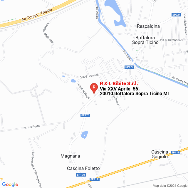 apri la mappa di R & L Bibite S.r.l.