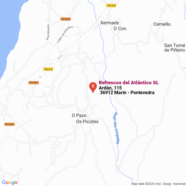 apri la mappa di Refrescos del Atlántico SL