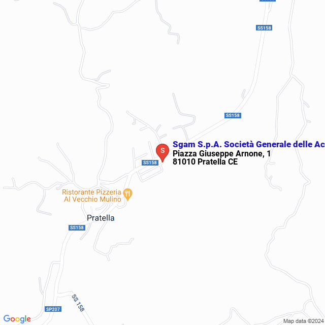 apri la mappa di Sgam S.p.A. Società Generale delle Acque Minerali - Lete - Stabilimento