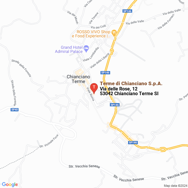apri la mappa di Terme di Chianciano S.p.A.