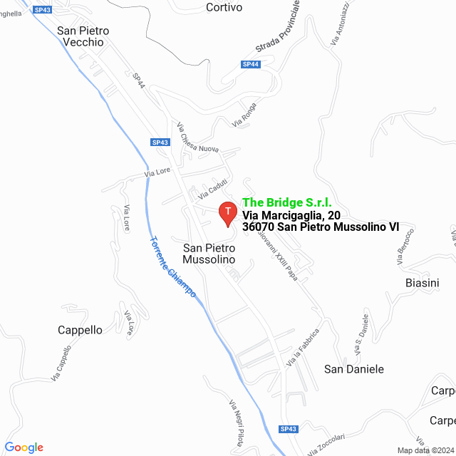 apri la mappa di The Bridge S.r.l.