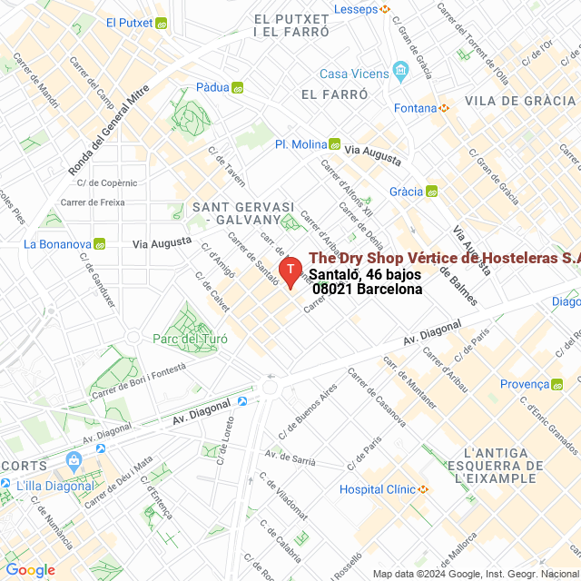 apri la mappa di The Dry Shop Vértice de Hosteleras S.A.