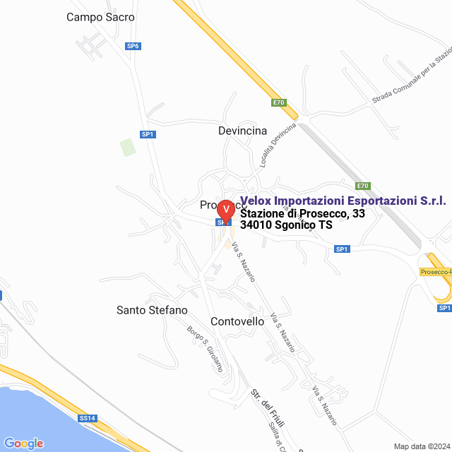 apri la mappa di Velox Importazioni Esportazioni S.r.l.