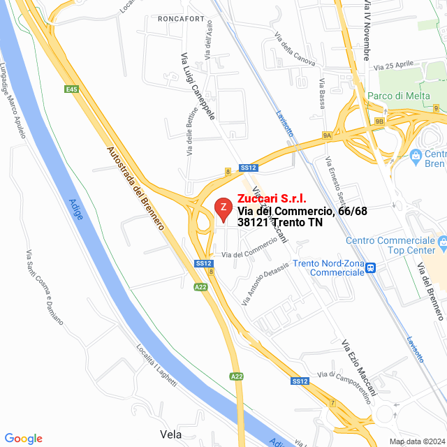 apri la mappa di Zuccari S.r.l.
