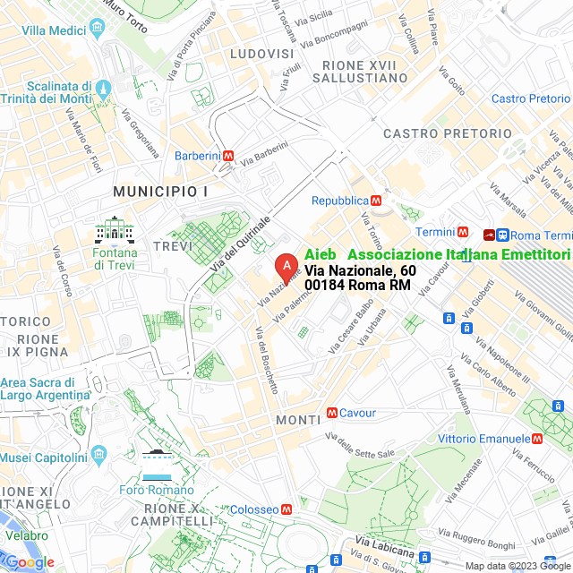 apri la mappa di Aieb - Associazione Italiana Emettitori Buoni Pasto