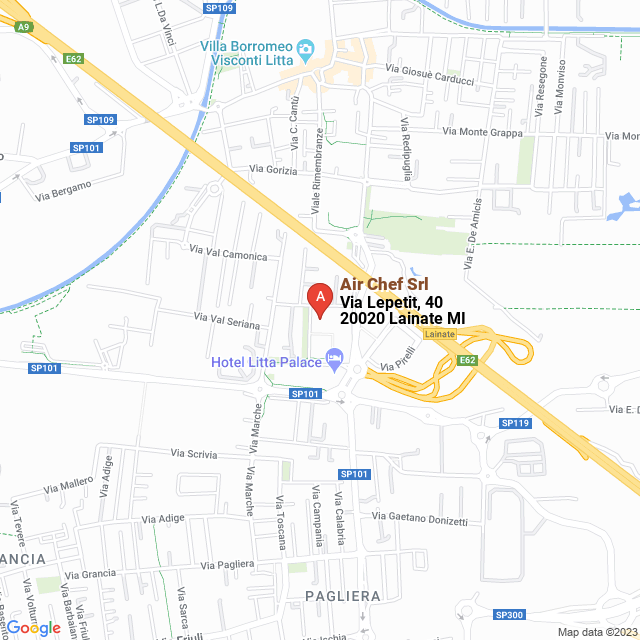 apri la mappa di Air Chef Srl
