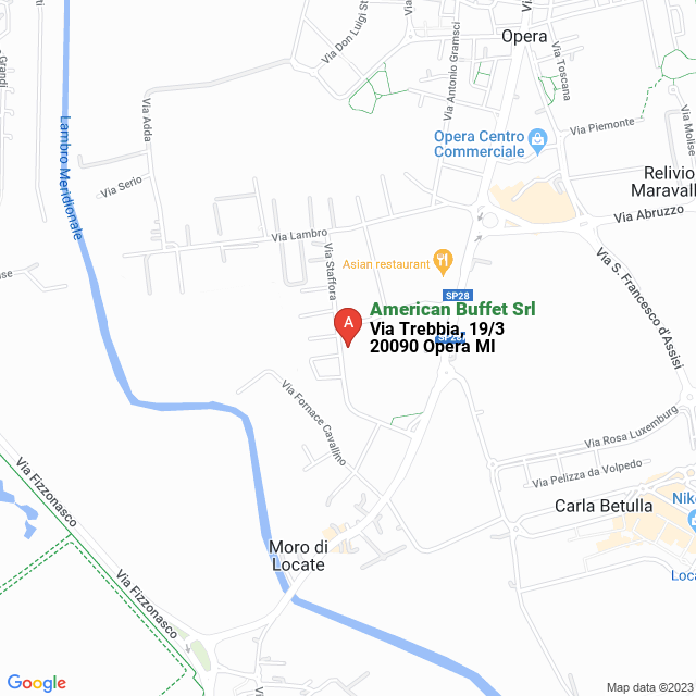 apri la mappa di American Buffet Srl