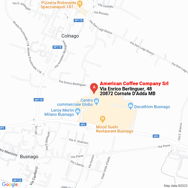 apri la mappa di American Coffee Company Srl