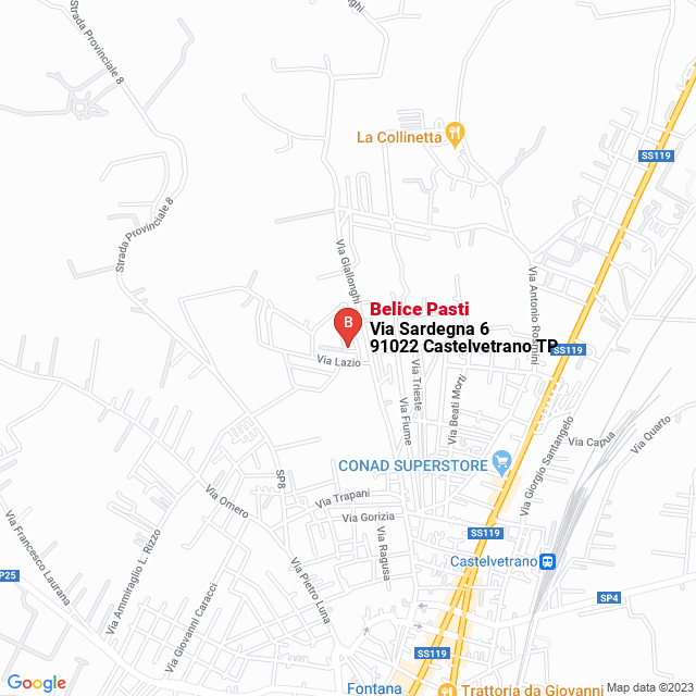 apri la mappa di Belice Pasti