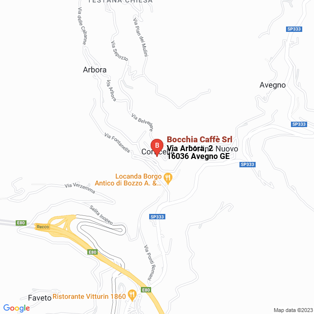 apri la mappa di Bocchia Caffè Srl