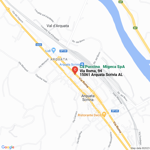 apri la mappa di Ca‘Puccino - Migeca SpA