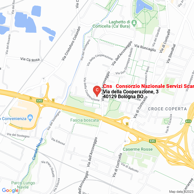 apri la mappa di Cns - Consorzio Nazionale Servizi Scar.