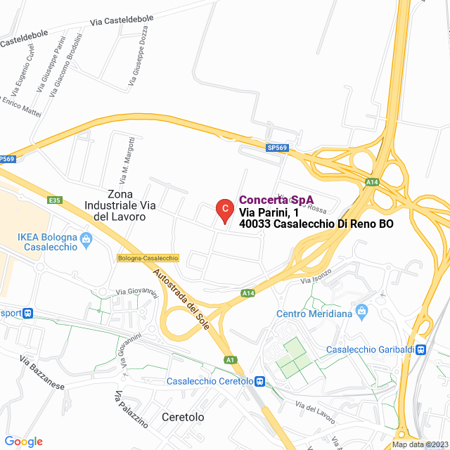 apri la mappa di Concerta SpA