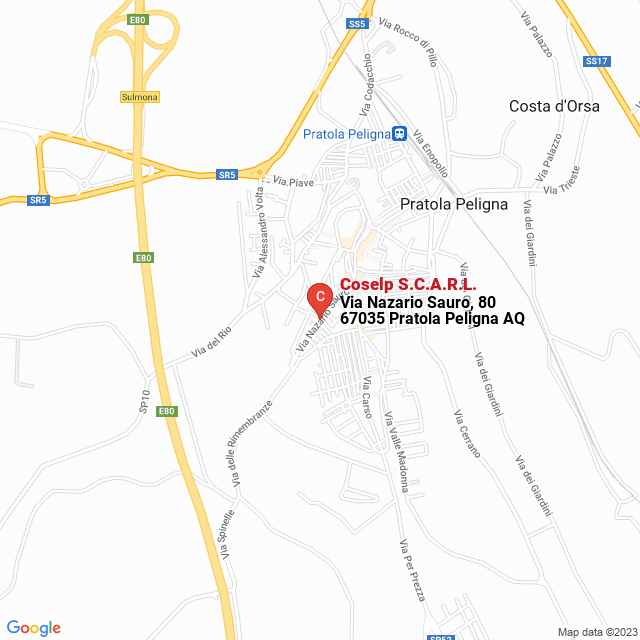 apri la mappa di Coselp S.C.A.R.L.