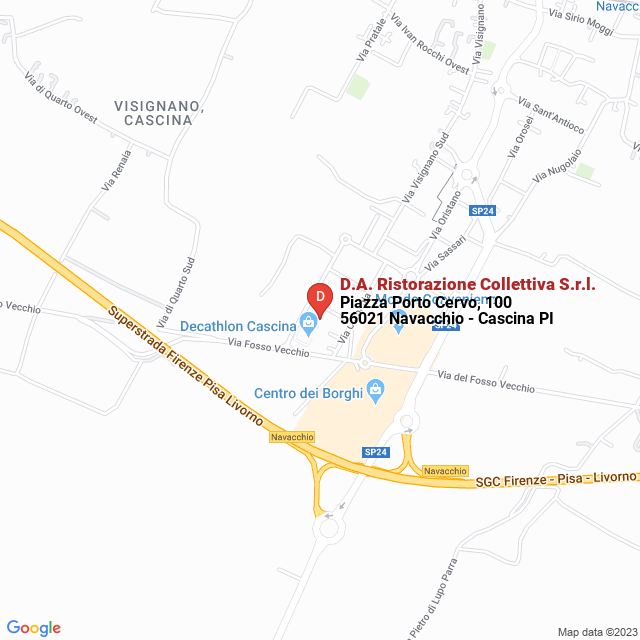 apri la mappa di D.A. Ristorazione Collettiva S.r.l.