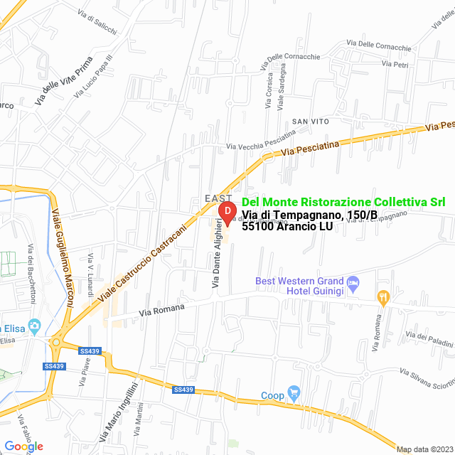 apri la mappa di Del Monte Ristorazione Collettiva Srl