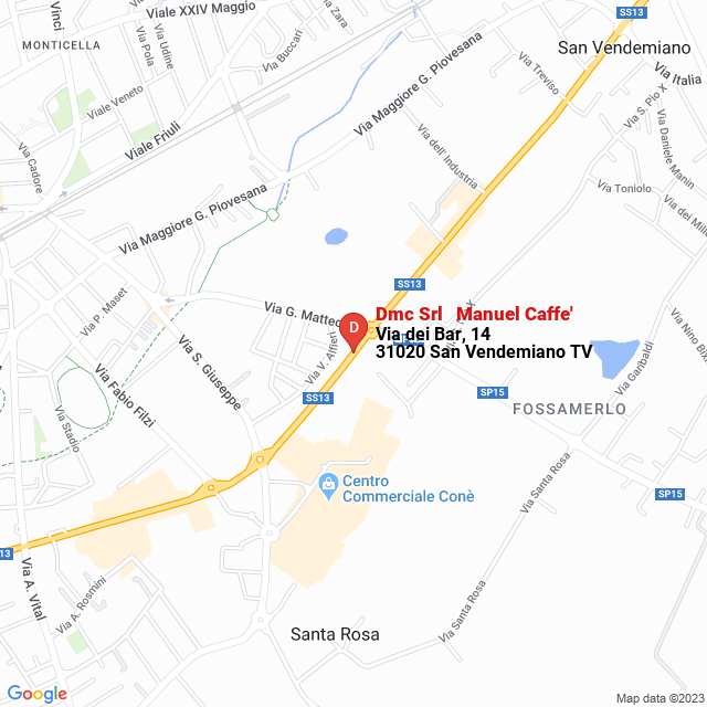 apri la mappa di Dmc Srl - Manuel Caffe‘